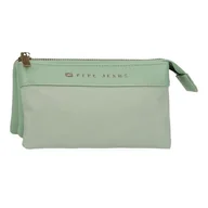 Portfele - Pepe Jeans Morgan Portfel Zielony 17,5 x 9,5 x 2 cm Poliester z Detalami ze Sztucznej Skóry by Joumma Bags, Zielony, Talla única, portmonetka - miniaturka - grafika 1