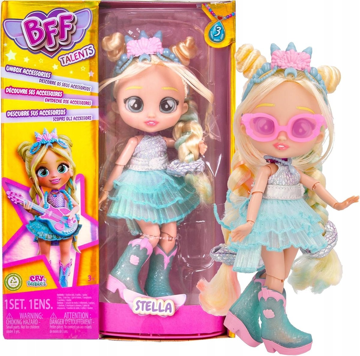 Cry Babies Bff Lalka Stella Laleczka Dla Dzieci Zestaw Akcesoriów Prezent