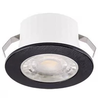 Oprawy, klosze i abażury - Ideus LAMPA wpust FIN LED C 03873 stropowa OPRAWA okrągła LED 3W 4000K łazienkowa IP44 czarna 03873 - miniaturka - grafika 1