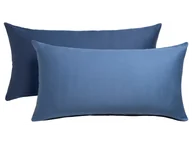 Poszewki na poduszki - LOOKS by Wolfgang Joop Poszewki na poduszki satynowe, 2 sztuki (Niebieski) - miniaturka - grafika 1