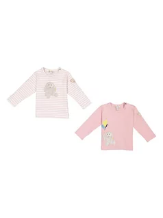Kaftaniki dla niemowląt - Steiff Koszulki (2 szt.) w kolorze jasnoróżowym i białym - grafika 1