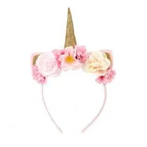 Souza! Opaska z kwiatami i złotym rogiem jednorożca - Zabawki kreatywne - miniaturka - grafika 1