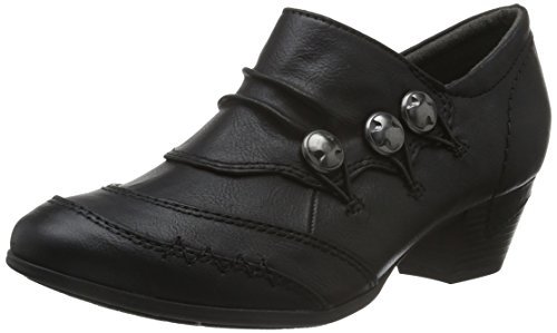 Softline Damskie kozaki z krótką cholewką 24361, czarny - Czarny (Black 001) - 40 EU X-Weit