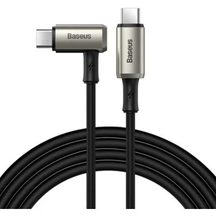 Baseus Kabel USB  Baseus Kątowy Kabel Usb Typ C Usb Typ C Vooc Quick Charge Power Delivery 100 W 5 A 1,5 M Usb 3.2 Gen 2 4K@60 Hz Czarny Catpn-01 CATPN-01 - Kable komputerowe i do monitorów - miniaturka - grafika 1