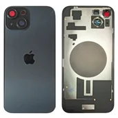 Części serwisowe do telefonów - Klapka Plecki Tył iPhone 15 Plus Black z Ramką - miniaturka - grafika 1