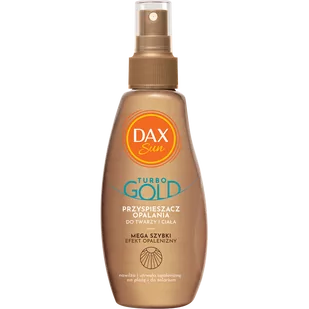 Dax Sun Przyspieszacz opalania do twarzy i ciała TURBO GOLD - Balsamy i kremy do opalania - miniaturka - grafika 1