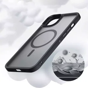 Etui Magmat MagSafe do Apple iPhone 14 Pro Max Black/Clear - Etui i futerały do telefonów - miniaturka - grafika 5