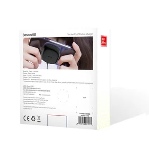 Baseus Suction Cup Wireless Charger bezprzewodowa ładowarka Qi z przyssawką (WXXP-01) czarny - Ładowarki do telefonów - miniaturka - grafika 8