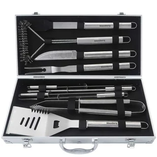 ZESTAW PRZYBORÓW DO GRILLA GRILLOWANIA W WALIZCE KLAUSBERG KB-7901 - Akcesoria do grilla - miniaturka - grafika 1