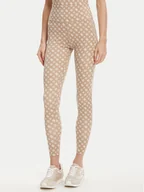 Legginsy - Guess Legginsy V5YB18 MC03W Beżowy Slim Fit - miniaturka - grafika 1