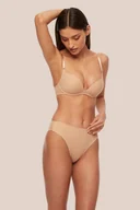 Biustonosze - Gładki Biustonosz Bez Fiszbin Push-Up Ines - miniaturka - grafika 1