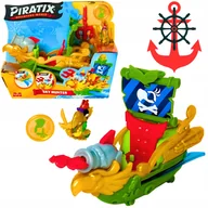 Figurki dla dzieci - Zestaw Statek Piratix Treasure Seria Golden Okręt Piracki Sky Hunter 3 lat+ - miniaturka - grafika 1