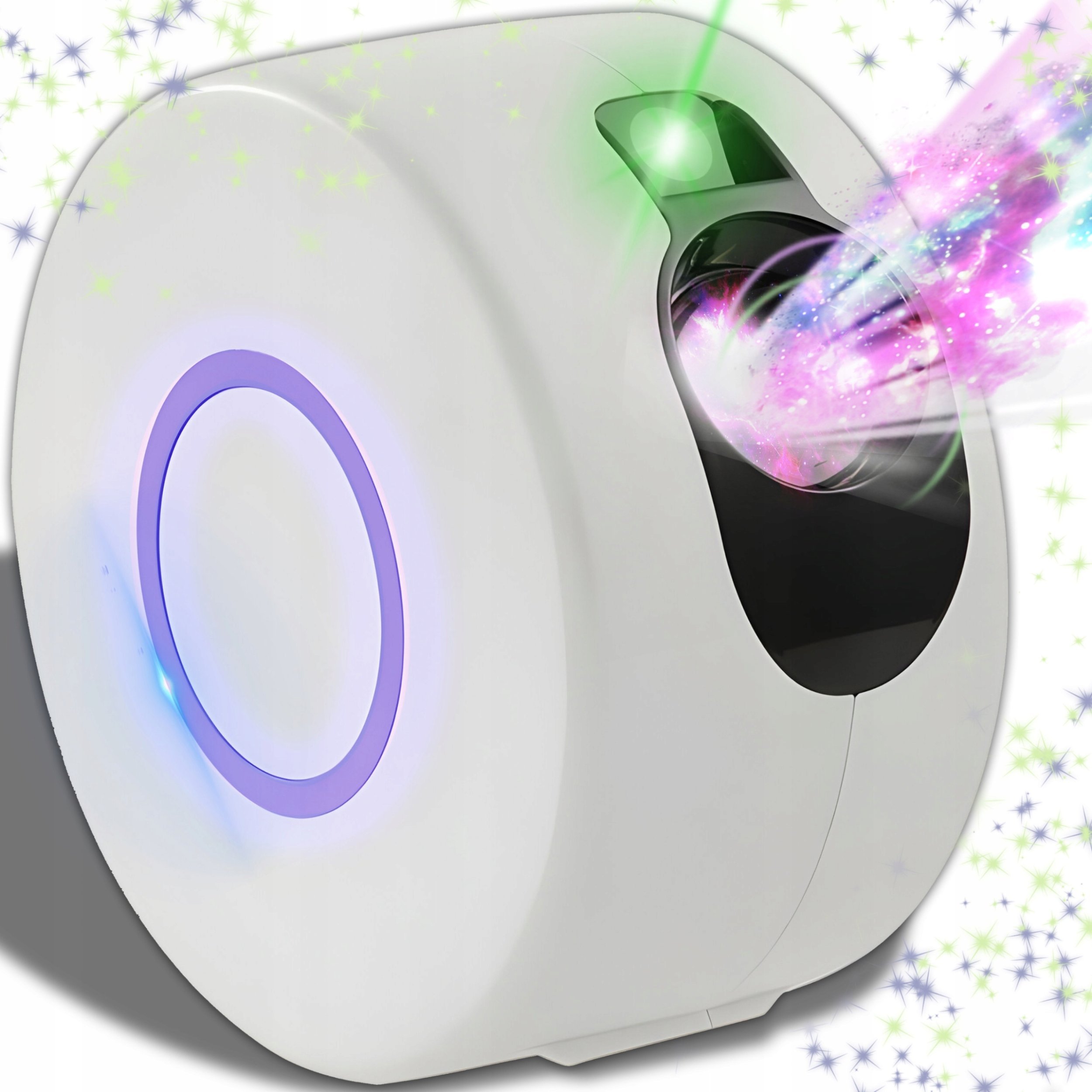 Lampka wtykowa do gniazdka Retoo LAMPKA NOCNA LED PROJEKTOR GWIAZD STAR NIEBA LASEROWY RZUTNIK + PILOT