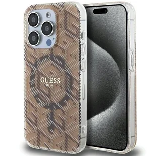 Etui Guess GUHMP15XHGCUSTGW Apple iPhone 15 Pro Max hardcase IML GCube MagSafe brązowy/brown - Etui i futerały do telefonów Etui Guess GUHMP15XHGCUSTGW Apple iPhone 15 Pro Max hardcase IML GCube MagSafe brązowy/brown - Etui i futerały do telefonów - miniaturka - grafika 1