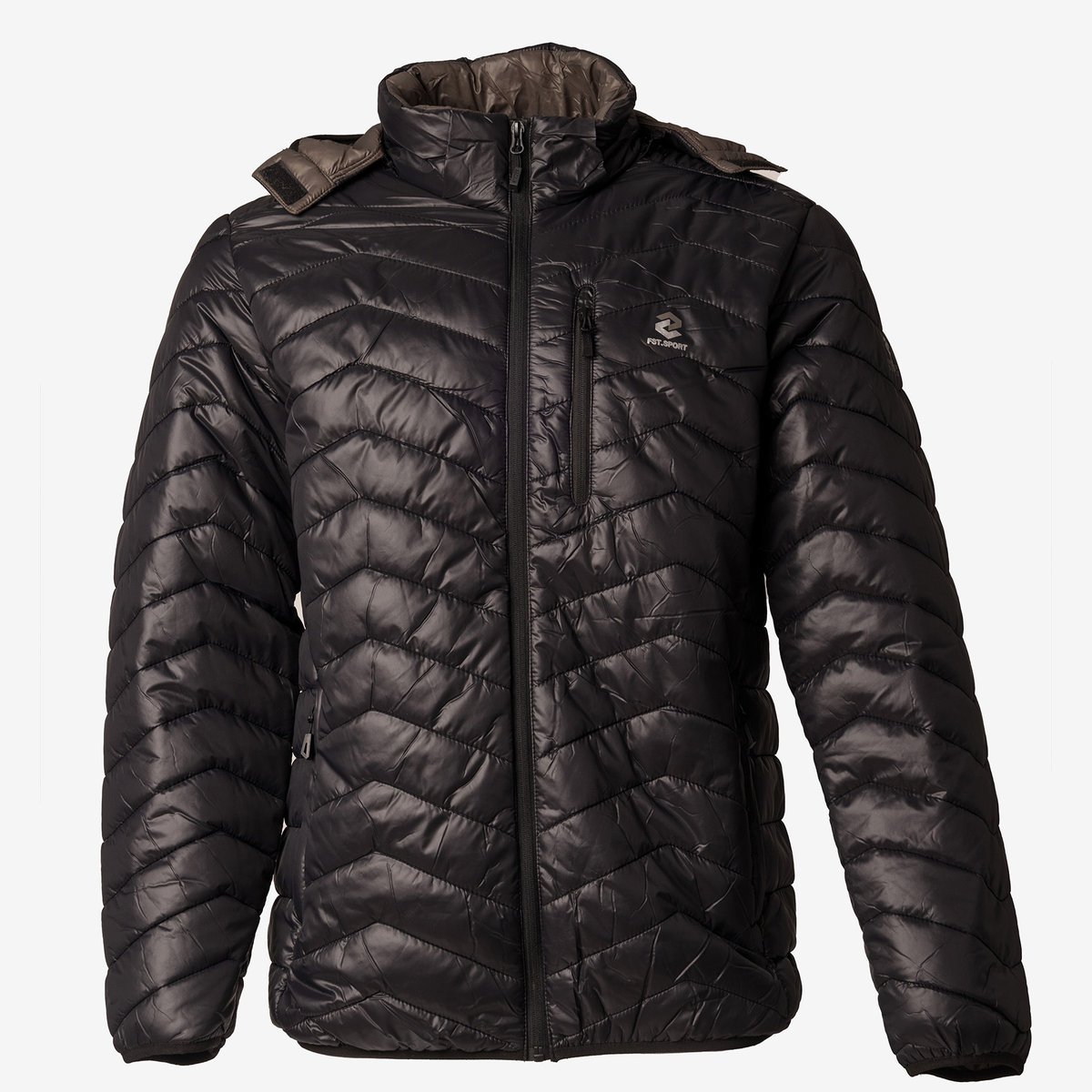 Kurtka Męska Puchowa Czarna Duże Rozmiary Czarny 4XL