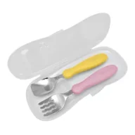 Sztućce dla dzieci - Sztućce z etui mango/peach - miniaturka - grafika 1