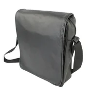 Torby męskie - Skórzana Torba Na Ramię Pionowa GRETOS (PL) Listonoszka Z Klapką CZARNA 25 x 18 x 8 [cm] - miniaturka - grafika 1