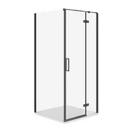 Kabiny prysznicowe - Kabina Prysznicowa Cersanit Jota 90X90X195 kwadratowa prawa transparentny brodzik Tako Slim 4cm Biały Mat  S601-150 - miniaturka - grafika 1