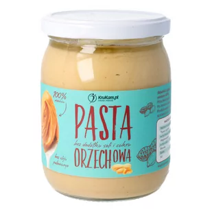 KruKam Pasta Orzechowa 100% 900g - Słodkie kremy i masła - miniaturka - grafika 1
