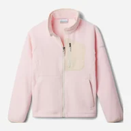 Bluzy dla dziewczynek - Bluza dla dziewczynki rozpinana bez kaptura Columbia Fast Trek IV Fleece Full Zip 2087792608 128-134 cm Różowa (195981006070) - miniaturka - grafika 1