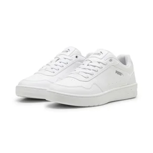 Sneakersy Court Classy PUMA White Silver Metallic - Buty trekkingowe damskie - miniaturka - grafika 1