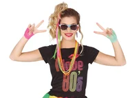 Stroje karnawałowe - Zestaw akcesoriów w stylu lat 80'tych - 8 szt. - miniaturka - grafika 1