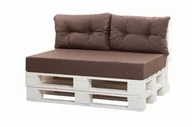Poduszki ogrodowe - Zestaw Poduszek Na Meble Z Palet: 120X60 + 2 Szt. Po 60X40/ Wodoodporne Poduszki Ogrodowe, Kolor Brązowy - miniaturka - grafika 1