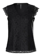 Koszulki i topy damskie - t-shirt donna pieces 17154614 olline black - miniaturka - grafika 1