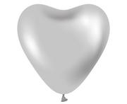 Balony i akcesoria - Godan Balony lateksowe Serca platynowe srebrne - 30 cm - 6 szt. CB-S6LS - miniaturka - grafika 1