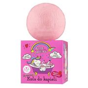 Kosmetyki do kąpieli - Little Unicorn Błyszcząca kula do kąpieli Malina 165g - miniaturka - grafika 1