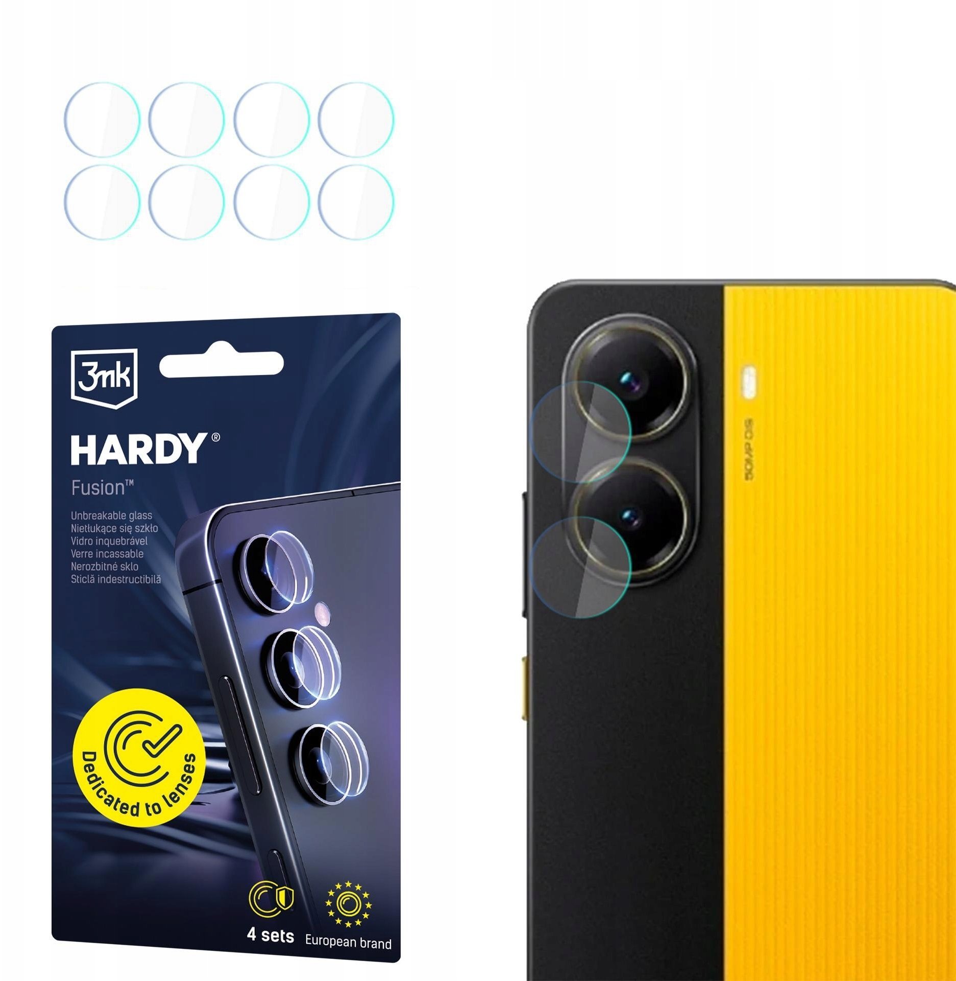 3MK POCO X7 Pro - 3mk Hardy Fusion Lens Protection