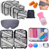 Kosmetyczki, organizery i kuferki - Set Podróży Organizery do Walizki Kosmetyczka Opaska zestaw - miniaturka - grafika 1