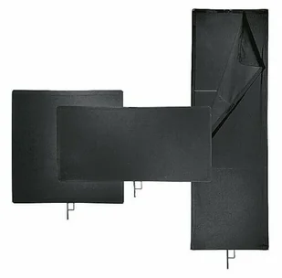 Avenger I1023 Flaga czarna z ramą 102x102cm - Softboxy - miniaturka - grafika 1