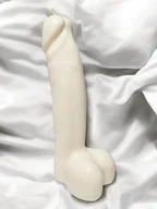 Świece - Świeca sojowa - Penisso - 180 ml ( biały) - Odważna Dekoracja i Pomysł na Prezent - Bezzapachowa - miniaturka - grafika 1