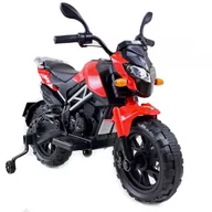 Pojazdy elektryczne dla dzieci - Import SUPER-TOYS OLBRZMI MOTOR CROSS STRONG 2 EXCLUSIVE AMORTYZATOR GAZ W MANETCE BLF918 BLF-918-CZERWONY - miniaturka - grafika 1