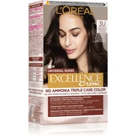 Farby do włosów i szampony koloryzujące - L'Oreal Paris Excellence Creme Universal Nudes, Trwała Farba do Włosów, 3U Uniwersalny Ciemny Brąz - miniaturka - grafika 1