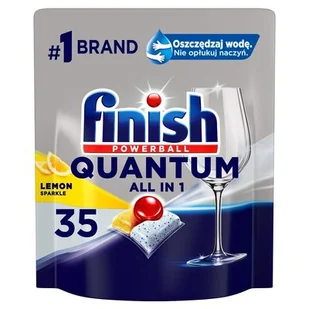 FINISH Kapsułki Quantum All-in-1 35 lemon  - Środki do zmywarek - miniaturka - grafika 1