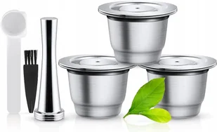 Metalowe Kapsułki Wielokrotnego Urzytku Nierdzewne Temper Miarka Nespresso - Kawa w kapsułkach i saszetkach - miniaturka - grafika 1