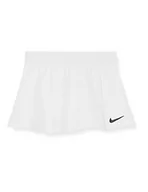 Spódnice - Nike Dziewczęca spódnica tenisowa Court Victory, biały/czarny, 4 Lata - miniaturka - grafika 1