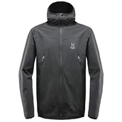 Kurtki męskie - Haglöfs Męska kurtka softshell Natrix Hood wodoodporna, wiatroszczelna, elastyczna, oddychająca - miniaturka - grafika 1