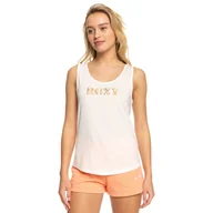 Koszulki i topy damskie - Damska koszulka bez rękawów ROXY LOSING MY MIND J TEES ERJZT05475-WBK0 – Biały - miniaturka - grafika 1