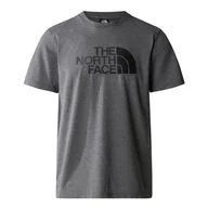 Koszulki sportowe męskie - Koszulka The North Face Easy 0A87N5DYY1 - szara - miniaturka - grafika 1