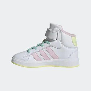 Buty dla dzieci ADIDAS Grand Court Mid - Buty trekkingowe dziecięce - miniaturka - grafika 1