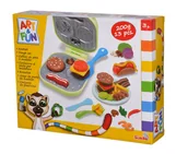 Masy plastyczne - Zestaw masy plastycznej Burger z akcesoriami Art&Fun 106324529 Simba - miniaturka - grafika 1
