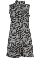 Sukienki - DESIGUAL CZARNA KRÓTKA SUKIENKA DAMSKA - miniaturka - grafika 1