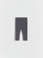 Legginsy - Reserved - Prążkowane legginsy - ciemnoszary - miniaturka - grafika 1