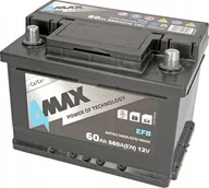 Ładowarki i akumulatory - Akumulator 4MAX 12V 60Ah/560A START&STOP EFB P+ biegun standardowy 242x175x175 B13 - stopka o wysokości 10.5 mm efb/rozruchowy - miniaturka - grafika 1