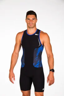 ZEROD Strój triathlonowy męski RACER TRISUIT blue vivacity - Bielizna sportowa męska - miniaturka - grafika 5