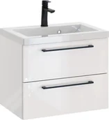 Szafki łazienkowe - Szafka z Umywalką ROSEN 60 cm - Uchwyt Czarny - miniaturka - grafika 1