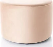 Pufy i podnóżki - Pufa DOTI A VELVET beżowa SIGNAL - miniaturka - grafika 1
